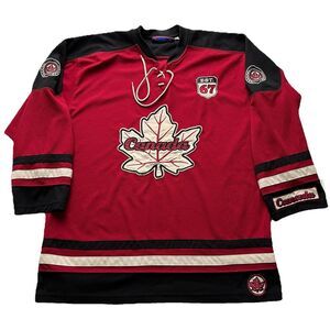 Vintage Teepee Sports Team CANADA Hockey Jersey Size M Sewn Stitched Maple Leaf